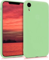 Coque en silicone Shieldcase avec protection caméra iPhone Xr - vert clair