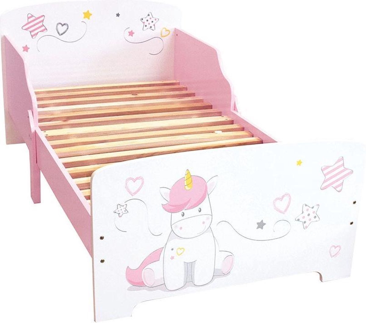 Unicorn Peuter Bed - 70 x 140 cm - Roze
