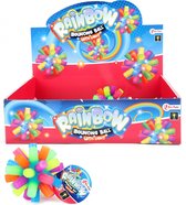 Toi-toys Stuiterbal Rainbow Met Licht Junior Rubber