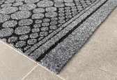 JYG Vloerkleed Stone - Keukenloper - Keukenmat - Anti Slip - 66x750 cm - Grijs