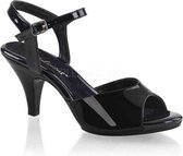 Fabulicious Sandaal met enkelband -39 Shoes- BELLE-309 US 9 Zwart