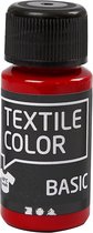 Textielverf - Kledingverf - Rood - Basic - Textile Color - Creotime - 50 ml