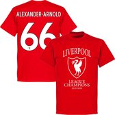 Liverpool Champions T-Shirt 2020 + Alexander Arnold 66 - Rood - XXL