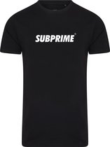 Subprime - Heren Tee SS Shirt Basic Black - Zwart - Maat M