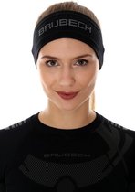 Brubeck Sweatband Head 3D Pro - Bandeau de Sport sans couture unisexe - Zwart L / XL