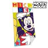 Disney Strandlaken Mickey Mouse - 140 X 70 cm. -  Katoen - Groen/rood