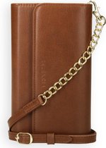 Selencia Eny Uitneembare Vegan Lederen Clutch iPhone 11 hoesje - Bruin