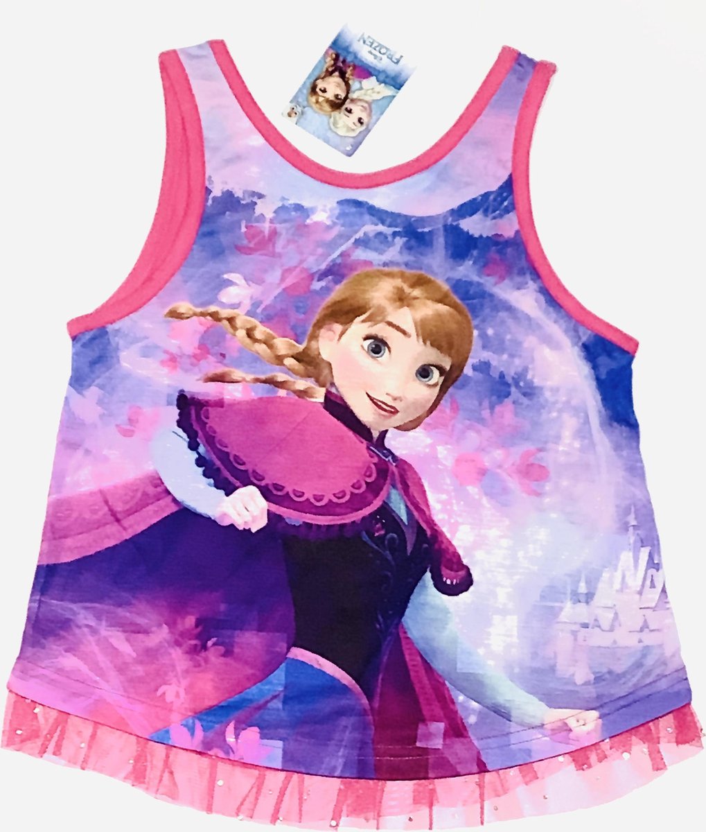 Disney Frozen top met tule roze maat 110