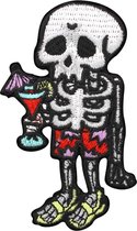 Grindstore Patch Holiday Skeleton Multicolours