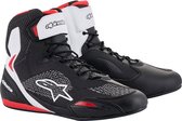 ALPINESTARS FASTER-3 BLACK WHITE RED RIDEKNIT SHOES 8 - Maat - Laars