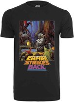 Merchcode Star Wars Heren Tshirt -XL- Star Wars Yoda Poster Zwart