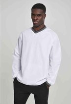 Urban Classics Sweater/trui -M- Warm Up Pull Over Wit/Grijs