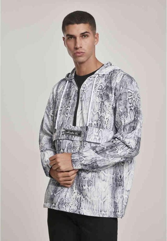 Urban Classics - Mister Tee Snake Windbreaker jacket - M - Grijs