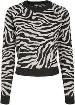 Urban Classics Sweater/trui -XL- Short Tiger Zwart/Grijs