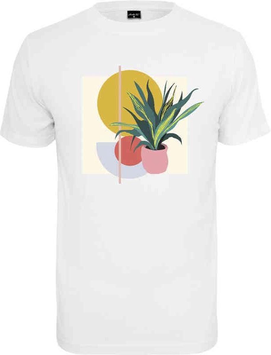 Urban Classics Dames Tshirt -L- Planet Art Wit