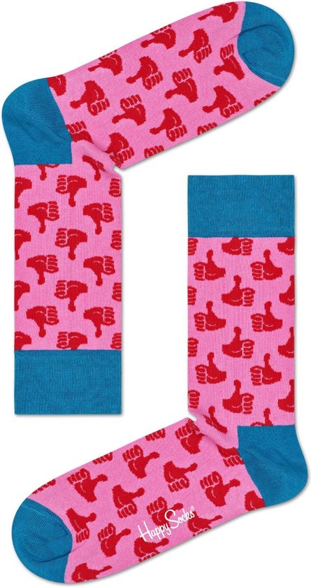 Happy Socks Thumbs Up Sok THU01-3300 - Meerkleurig multi multicolor Dames - 36-40
