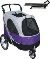 Topmast Safari Hondenbuggy met extra Trimblad - Black Purple > 30 kilo