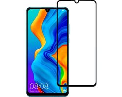 Screenprotector - Geschikt voor Huawei P30 Lite - Full Cover - Beschermglas - Gehard Glas - Tempered Glass - Screen Protector