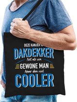 Deze kanjer is Dakdekker cadeau tasje zwart voor heren - verjaardag / Vaderdag - cadeau tasje