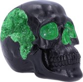 Nemesis Now Beeld/figuur Geode Skull Green Zwart/Groen