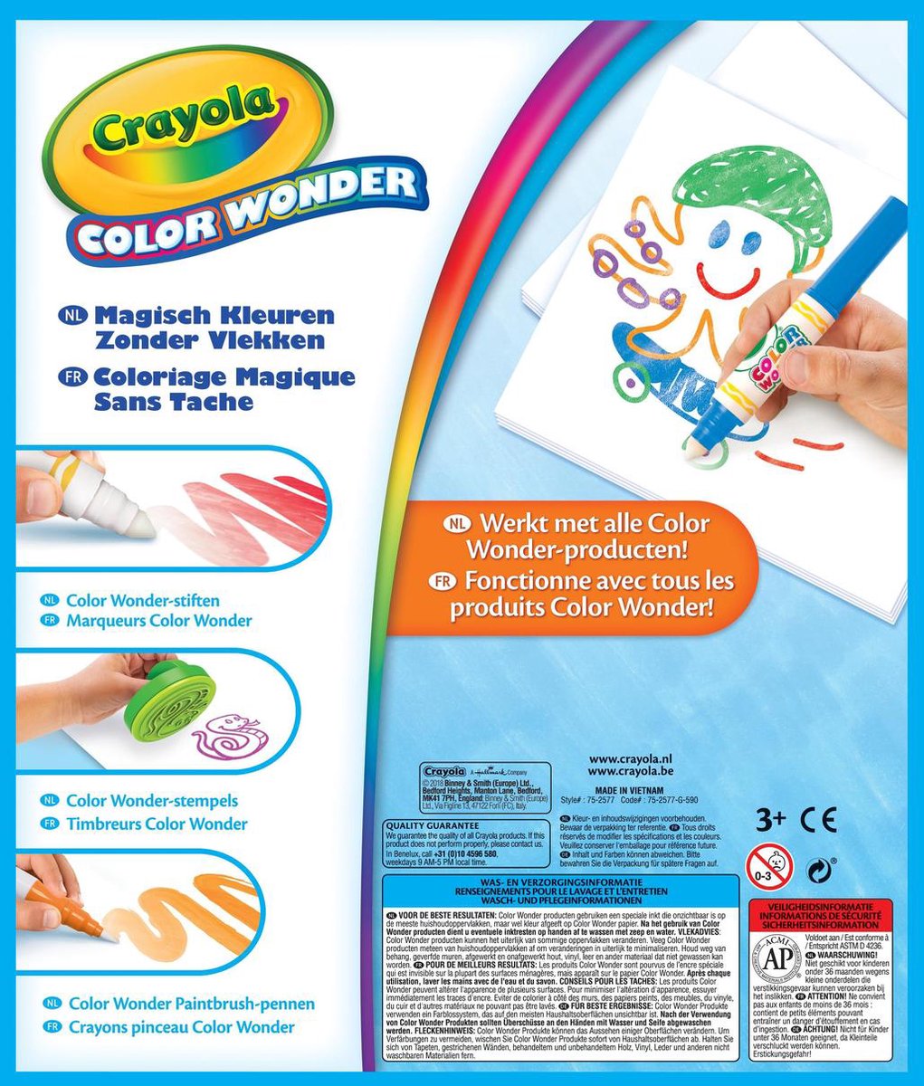 Bol Com Crayola Color Wonder Neutraal Tekenblok 30blz