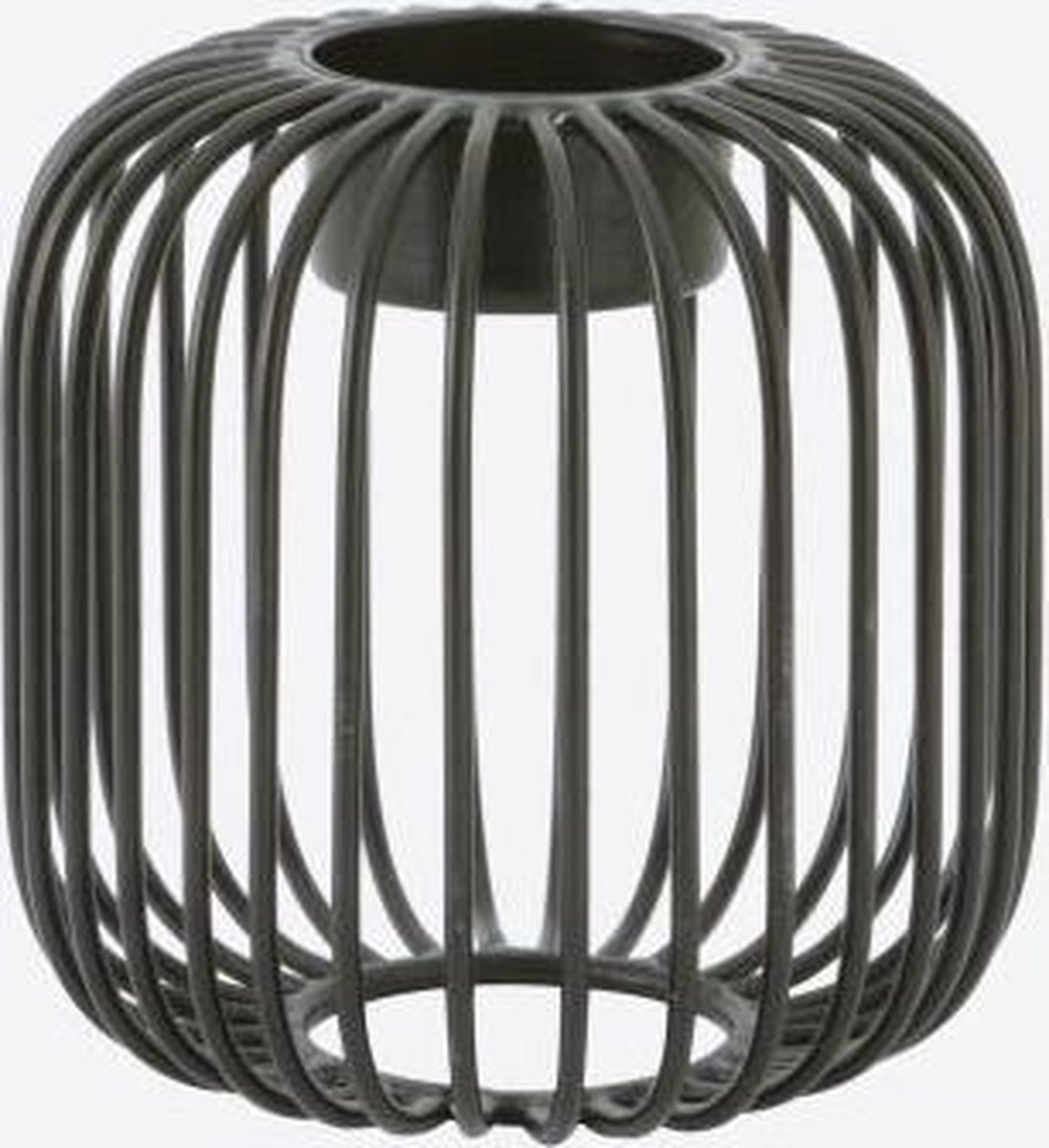 Point-Virgule Wire theelichthouder zwart ø 9.5cm H 9.5cm