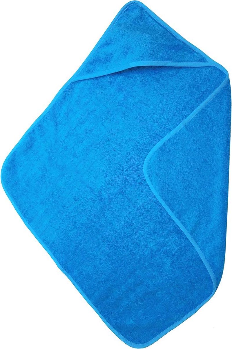 The One Towelling Baby Badcape - Badponcho - Hoge vochtopname - 100% Gekamd katoen - 450 gr/m² - 75 x 75 cm - Turquoise