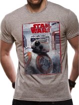 STAR WARS 8 The Last Jedi - T-Shirt BB8 Reveal (S)