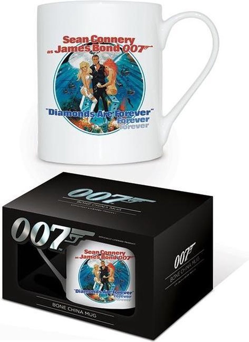 JAMES BOND - Bone China Beker 315 ml - Diamonds Are Forever