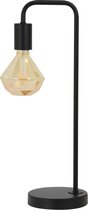 Light & Living Tafellamp Cody - Mat Zwart - Incl Lamp - 20x15x50cm