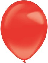 Amscan Ballonen 13 Cm Latex Kristalhelder Rood 100 Stuks