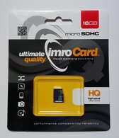 Imro - Micro SD Kaart 16 GB - Geheugenkaart - Class 10 UHS