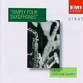 DEBUT  Simply Four Saxophones / Adelphi Saxophone Quartet