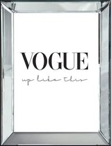 By Kohler Vogue Zwart - Wit spiegellijst 70x4.5x90cm (113119)