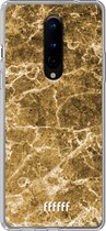 OnePlus 8 Pro Hoesje Transparant TPU Case - Gold Marble #ffffff