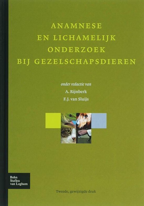 Anamnese en lichamelijk onderzoek bij gezelschapsdieren - cover