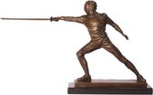 Bronzen beeld - Schermen Sport - Sculptuur - 27,1 cm hoog