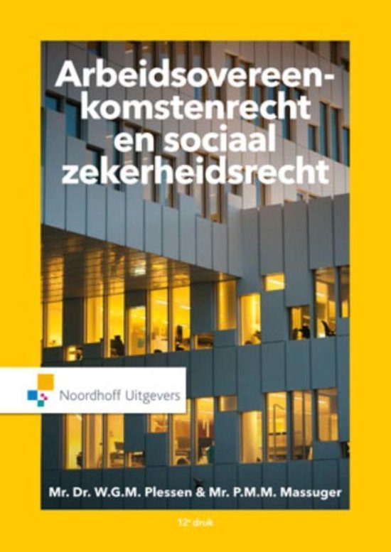 Arbeidsovereenkomstenrecht en sociaalzekerheidsrecht - cover