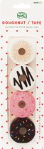 Suck Uk Decoratietape Donut 2,3 Cm Papier Wit/roze 4 Stuks