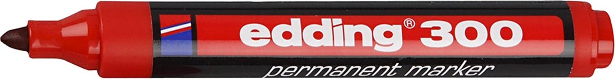 PacklinQ Edding 300 Marker. rood. lijndikte 1.5-3 mm. 1 stuk