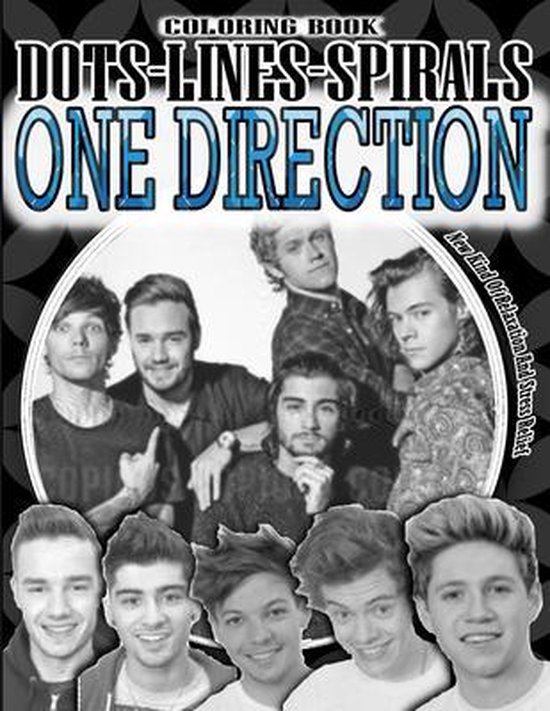 One Direction Dots Lines Spirals Coloring Book, Coloring Book