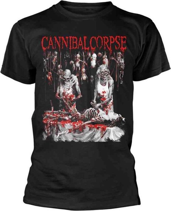 Cannibal Corpse Unisex Tshirt BUTCHERED AT BIRTH (EXPLICIT) Zwart