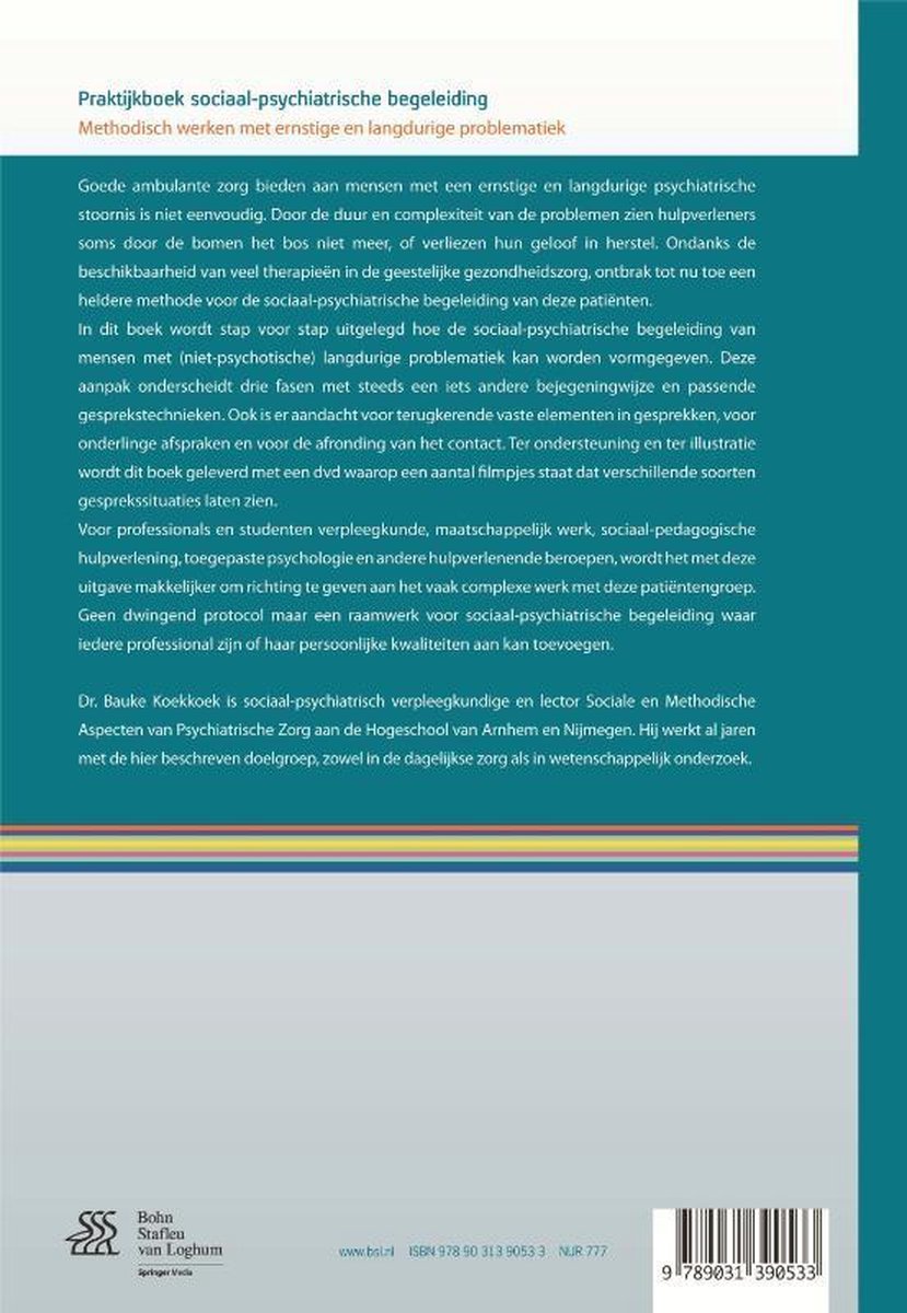 Praktijkboek sociaal-psychiatrische begeleiding - back cover