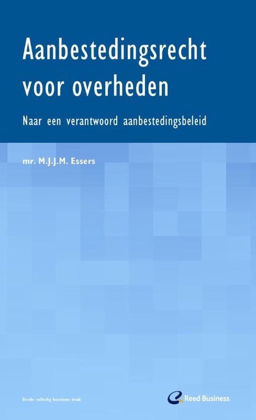 Cover van het boek 'Aanbestedingsrecht voor overheden' van M.J.J.M. Essers