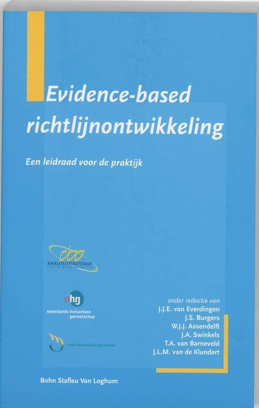 Evidence-based richtlijnontwikkeling - cover