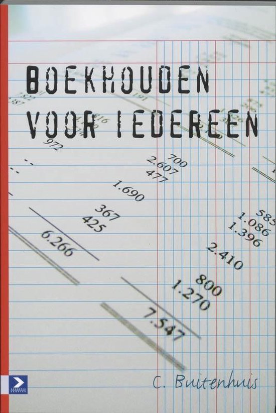 Cover van het boek 'Boekhouden voor iedereen' van C.H. Buitenhuis