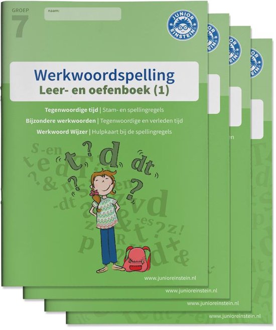 Werkwoordspelling Groep 7 Leer en oefenboek 1 en Antwoordenb ... - cover