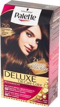 Palette - Deluxe Oil-Care Hair Dye Permanently Coloring From Micro-Oil 750 Chocolate Brown