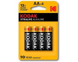 Kodak Xtralife - AA Alkaline batterijen - 4 stuks