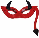 België Oogmasker Duivelin Met Staart - Multi